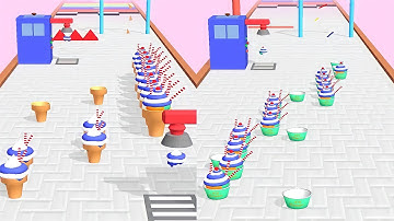 Ice Cream Cone Stack in All Levels Trailers iOS,Android Mobile Game Walkthrough Gameplay New Update