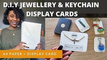 HOW TO MAKE JEWELLERY DISPLAY CARDS | Step by step tutorial how to D.I.Y Keychain & Jewellery cards