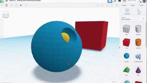 Lesson 4 - Adding and Subtracting Shapes Tinkercad