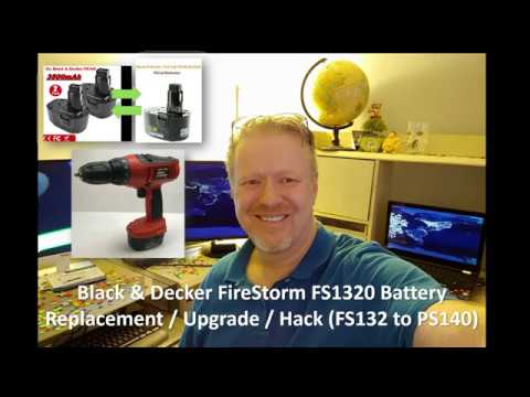 3 Black & Decker Firestorm cordless drills with 3 batteries and charger -  one drill failed electrica