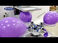 How balloons are printed by semi auto screen printing machine ?