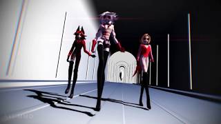 「MMD Hazbin Hotel」 Angel Dust, Lucifer, Alastor | Adios