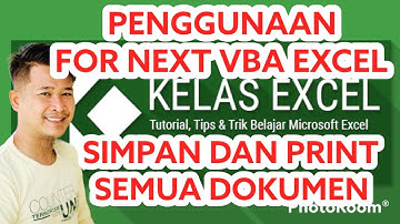 Praktek VBA Excel FOR NEXT Membuat Macro Untuk Cetak dan Simpan Semua Ke PDF