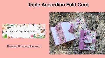Triple Accordion Fold Card