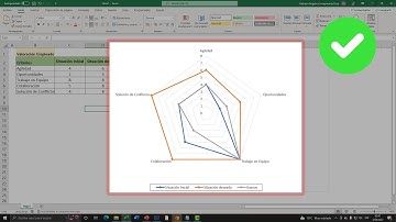 ✅ Como crear un Gráfico Radial o Telaraña Excel