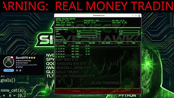 🔴 Day 1: Real Money Algo Trading ($F) | Python Bot SilverHawk