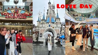 Autumn in Korea  Day 1 Lotte Day 11.16.23 #lotteadventure #lotteworld #autumn #korea