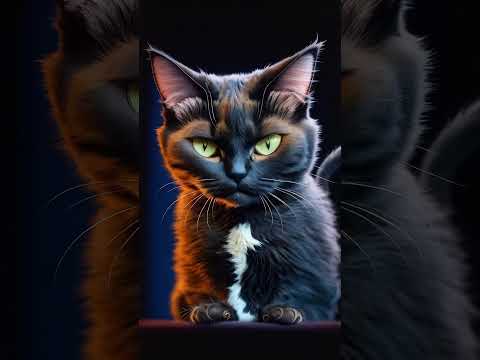 Un chat Cymric - Vu par une IA - Intelligence Artificielle