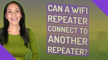 Can a WiFi repeater connect to another repeater?