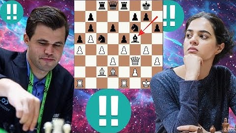 Virtuoso chess game | Tania Sachdev vs Magnus Carlsen 5