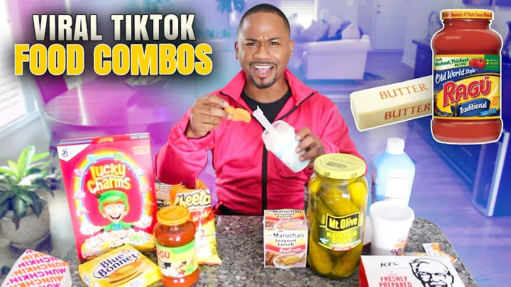 Trying 13 VIRAL Tik Tok Weird Food Combos | Alonzo...