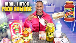 Trying 13 VIRAL Tik Tok Weird Food Combos | Alonzo Lerone