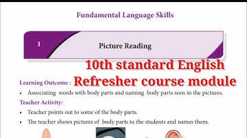 10th standard English Refresher course module || page no 1 to 15