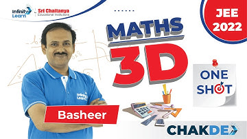 3D Geometry in One Shot || #JEEMaths 2022 || Chak De || Basheer Sir || Infinity Learn