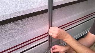 How to replace a PVC herzim caravan screw cover strip