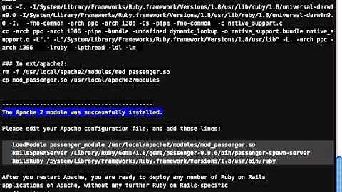 Phusion Passenger: introductory screencast