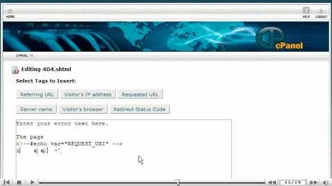 How to create custom error pages in cPanel