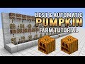 Best EASIEST Fully Automatic Pumpkin&Melon Farm 1.16 - 1.8  Part-1
