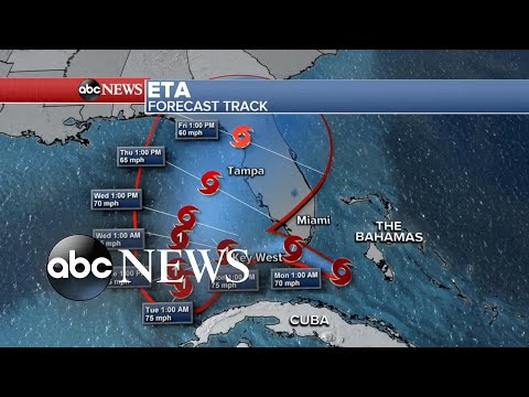 Tropical Storm Eta heads toward South Florida after going through Cuba