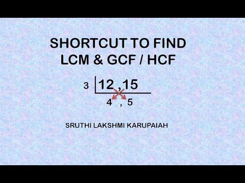 Shortcut to find LCM and GCF / HCF  | Vedic Method | Uurdhva Tiryagbhyaam  | Speed Math