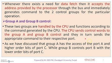MODULE 4 - TOPIC 2 - 8255 PPI ARCHITECTURE