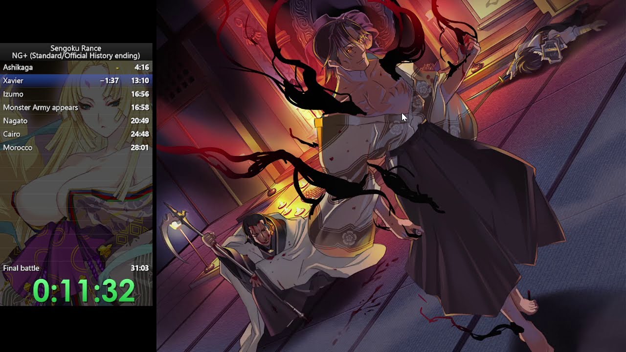 Sengoku Rance NG+ speedrun [0:27:50]