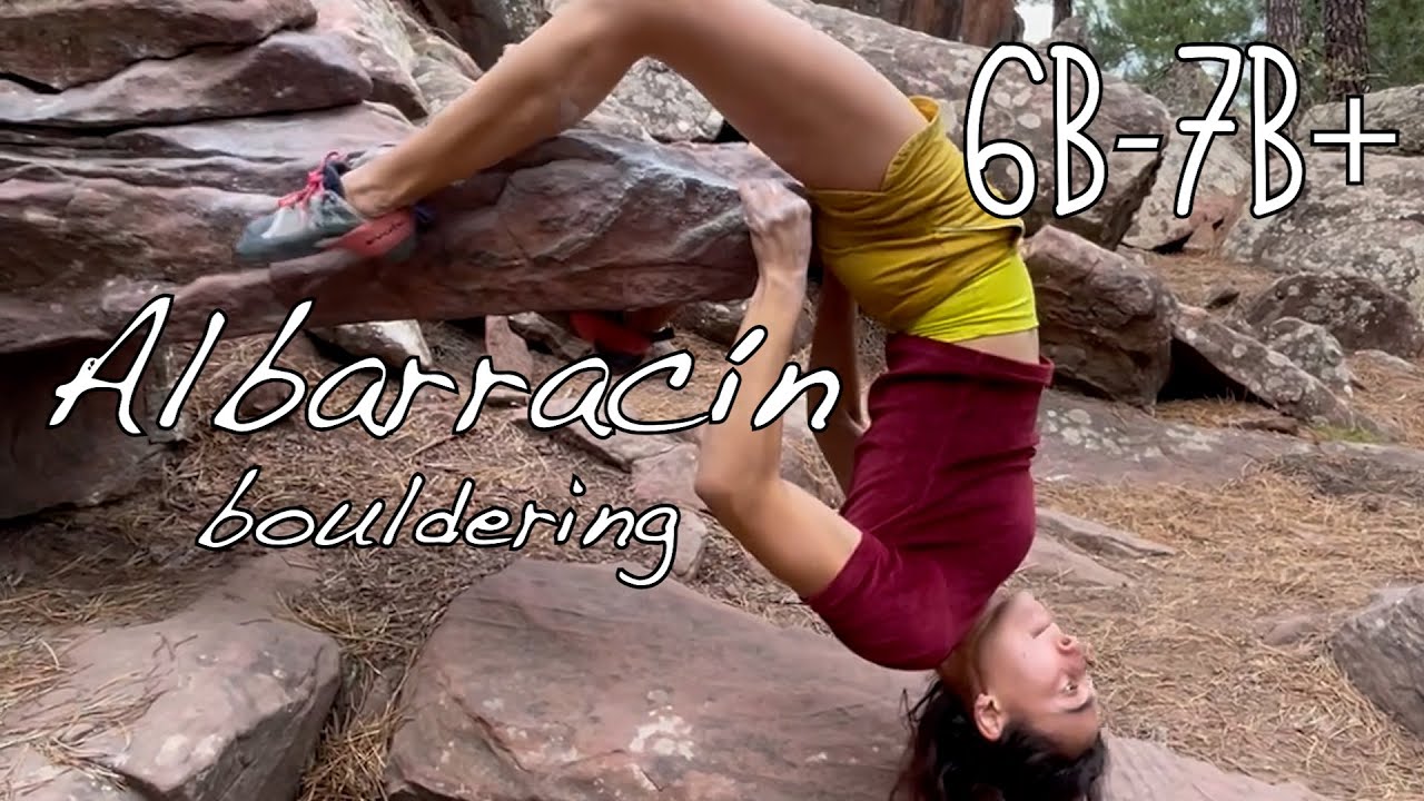 jugando en Albarracín 🧗🏽‍♀️6b - 7b+ (V4-8) 🥰 bouldering fun moderates in 