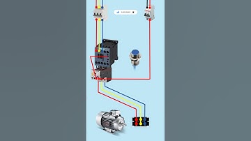 2 wire ac sensor connection with dol starter #sensor #sensorconnection
