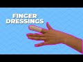 How to do a finger dressing - neat and secure wound dressing technique -  YouTube