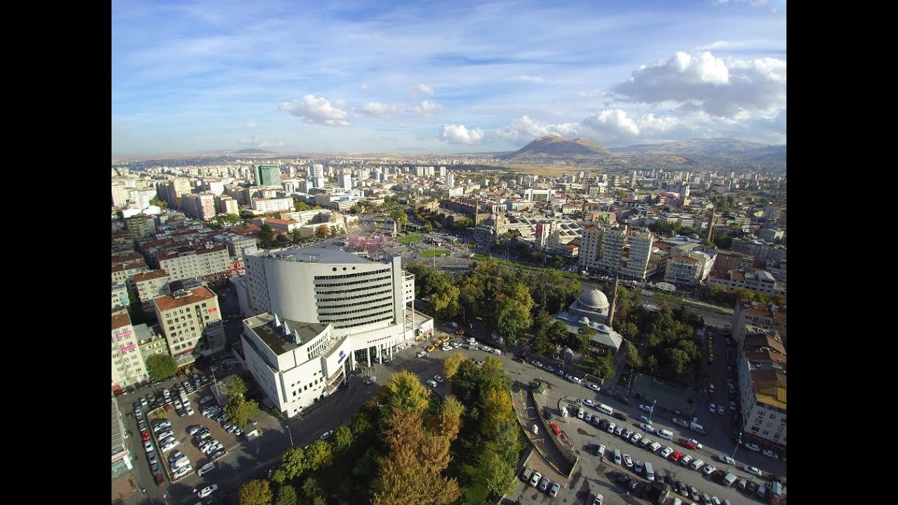 kayseri havadan cekim mimarsinan parki toy medya youtube