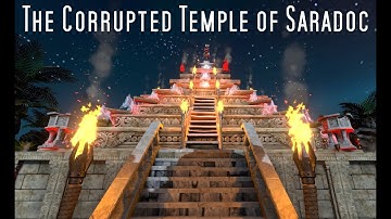 Corrupted Temple of Saradoc - TTRPG map walkthrough (Dungeon Alchemist)