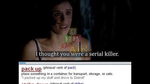 Pack up, Strike down- Meaning, Pronunciation, Illustration | Vocabulary | ✈️ 𝟏𝟐𝟑 𝐆𝐨 𝐀𝐢𝐫!