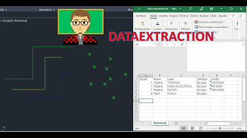 DATAEXTRACTION AUTOCAD ¿Como usar? - Exportar datos de AutoCAD a Excel
