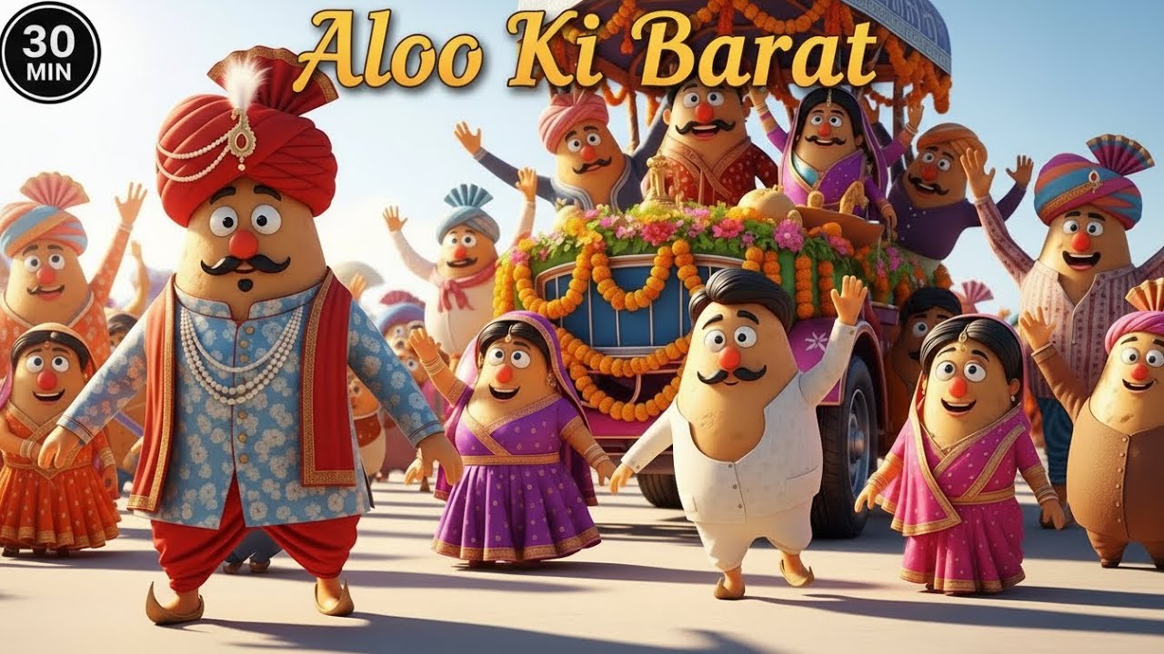 New Version of Aalu Ki Barat Non Stop 30 Min | आलू की बारात | Hindi Cartoon Video | ChiCha