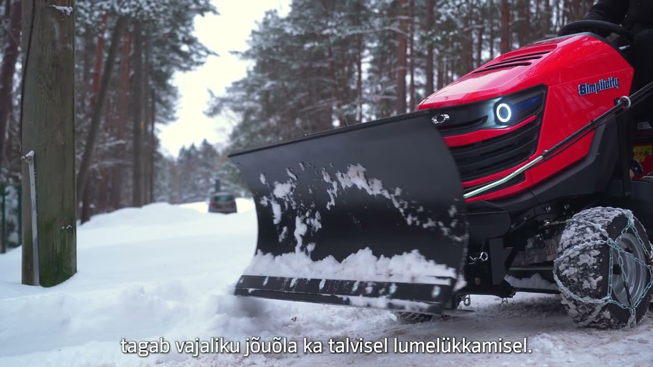 Simplicity murutraktor talivarustuses