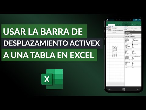 Cómo Usar la Barra de Desplazamiento ActiveX en Excel para Desplazarse a una Tabla