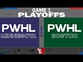 Pwhl playoffs  finals minnesota vs boston  game 1 highlights