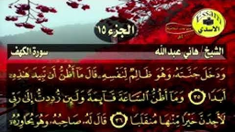سورة الكهف مكتوبة الشيخ هاني عبدالله surat al kahf_144p.mp4