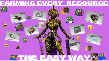 FARM EVERY RESOURCE IN WARFRAME - ULTIMATE FARMING GUIDE [PART 1]