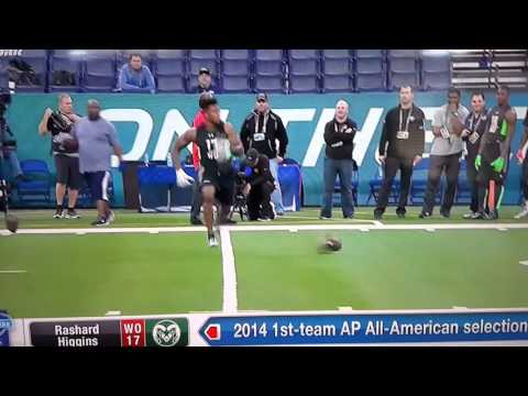 Rashard "Hollywood" Higgins gauntlet run at combine