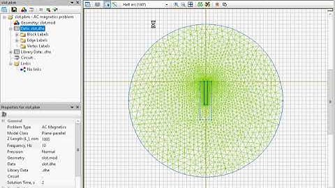 Slot embedded conductor skin effect. Eddy currents simulation with QuickField webinar. Part 2
