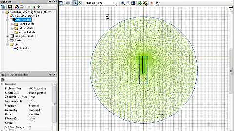 Slot embedded conductor skin effect. Eddy currents simulation with QuickField webinar. Part 2
