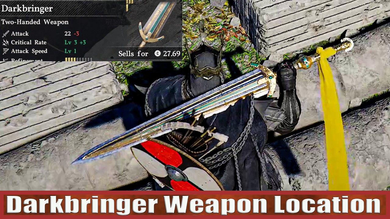 Crimson Desert Legendary Darkbringer Weapon Location (Overpower Op ...