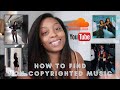 How to find non copyright music on sound cloud
