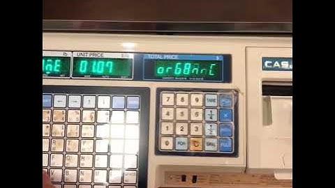 How to add an item on the CAS Label scale printer