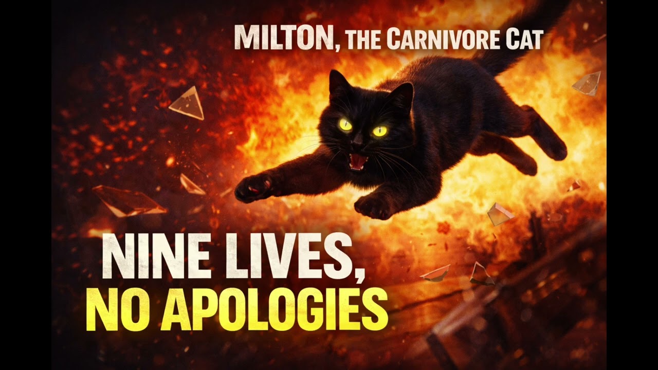 Милтон, кот-хищник – девять жизней, без извинений 🐾🔥