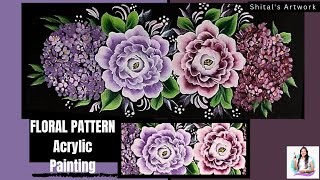 Free Hand One Stroke Painting |Floral design |DIY