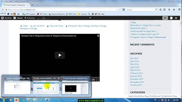 Learn Wordpress Tutorial in Telugu Part 3[www.timecomputers.in]