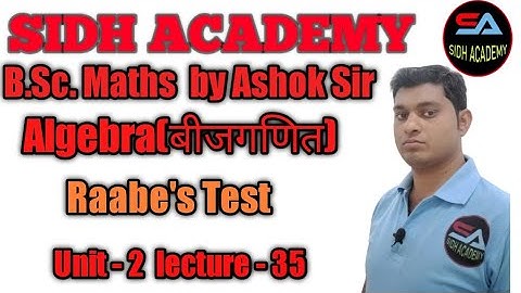 Infinite Series-Raabe