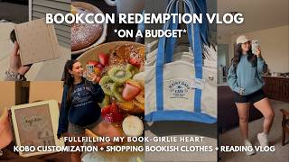 BookCon Redemption Vlog *ON A BUDGET* | Kobo Libra Color Customization & Shopping Bookish Clothes